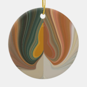 Ornamento De Cerâmica Impressão de Arte Abstrata Retro