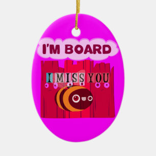 Ornamento De Cerâmica Impressão de Arte de Abelhas conselho