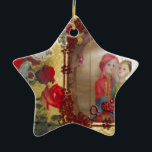 Ornamento De Cerâmica Impressão de Arte Gráfica Doll de Casamento<br><div class="desc">A Impressão de Arte Gráfica Doll de Casamento Celebra o Amor com Nosso "Retrato Doll de Casamento" Apresentando nossa Impressão de Arte Gráfica Doll de Casamento, com bela ilustração da noiva e bonecas de noivo do Sul da Ásia. Este trabalho de arte charmoso é colocado contra um pano de fundo...</div>