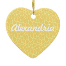 Impressão de Girafa Amarela