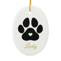 Impressão de Pata de Animal Personalizada Dourada 