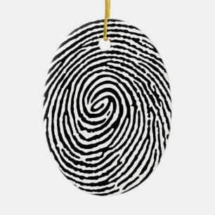 Ornamento De Cerâmica Impressão digital