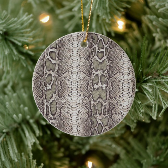 Ornamento De Cerâmica Impressão em animais de pele cobra (Árvore)