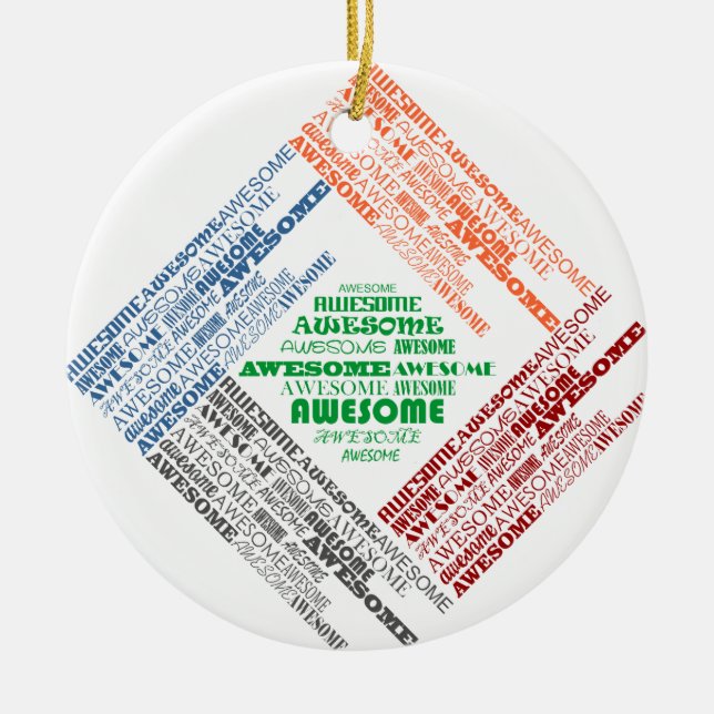 Ornamento De Cerâmica Impressionante (Frente)