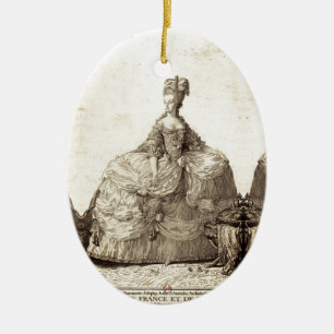Ornamento De Cerâmica INA Marie-Antoinette Marie Antoinette chique