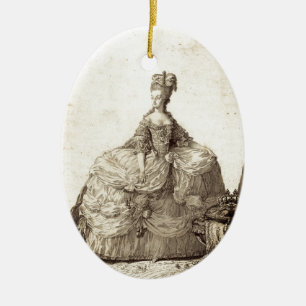 Ornamento De Cerâmica INA Marie-Antoinette Marie Antoinette chique