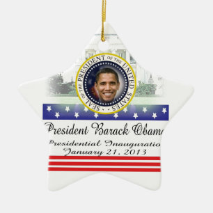 Ornamento De Cerâmica Inauguração 2013 do presidente Barack Obama