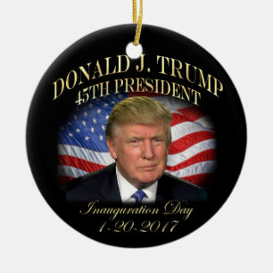 Ornamento De Cerâmica Inauguração do presidente Donald Trump