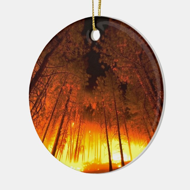 Ornamento De Cerâmica Incêndio florestal (Esquerda)