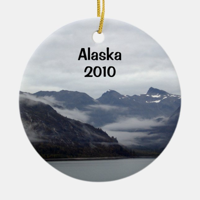Ornamento De Cerâmica Incrível Alaska! (Frente)