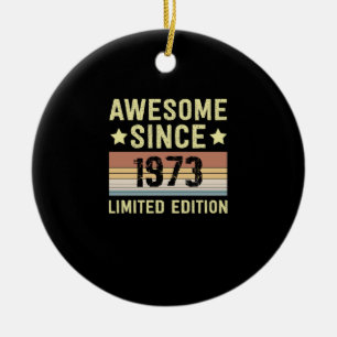 Ornamento De Cerâmica Incrível Desde 1973 Aniversário