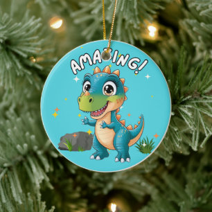 Ornamento De Cerâmica Incrível, Dinossauro!