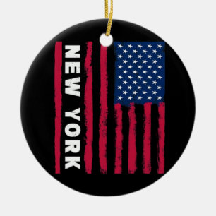 Ornamento De Cerâmica Incrível Nova York EUA Estados Unidos América Amér