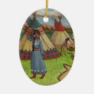 Ornamento De Cerâmica Indianos Blackfoot