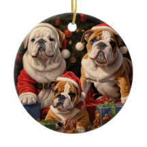 Inglês Buldogue Christmas