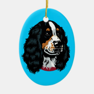 Ornamento De Cerâmica inglês cocker spaniel