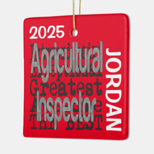 Ornamento De Cerâmica Inspetor Agrícola Extraordinário CUSTOM