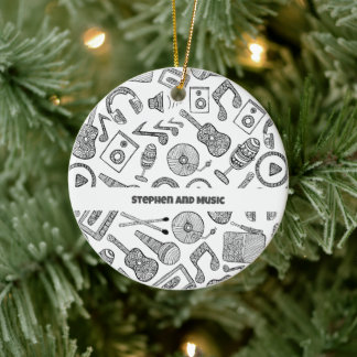 Ornamento De Cerâmica Instrumentos Musicais Personalizados Acessórios Mu