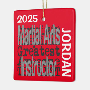 Ornamento De Cerâmica Instrutor de Artes Marciais CLIENTE Extraordinário