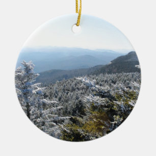 Ornamento De Cerâmica Inverno de Blue Ridge Mountains