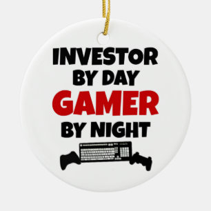 Ornamento De Cerâmica Investidor Gamer