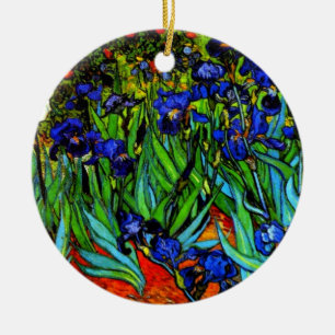 Ornamento De Cerâmica Irises, bela pintura de Vincent van Gogh