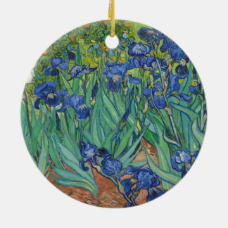 Ornamento De Cerâmica Írises de Vincent Van Gogh 1889
