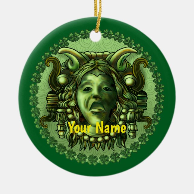 Ornamento De Cerâmica Irish Gargoyle ornament (Frente)