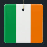 Ornamento De Cerâmica Irish (Irish) Flag<br><div class="desc">Produtos de Sinalizador Mundial Personalizáveis - Sinta-se livre para adicionar seu próprio texto.</div>