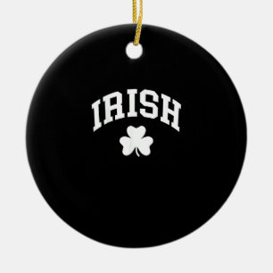 Ornamento De Cerâmica Irish Shamrock Dia de São Patrício Ireland Prid Ir
