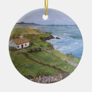 Ornamento De Cerâmica Irlandês Ornamanant Christmas Ireland County Kerr