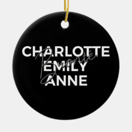 Ornamento De Cerâmica Irmãs Brontë II - Charlotte & Emily & Anne