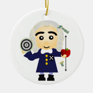 Ornamento De Cerâmica Isaac Newton