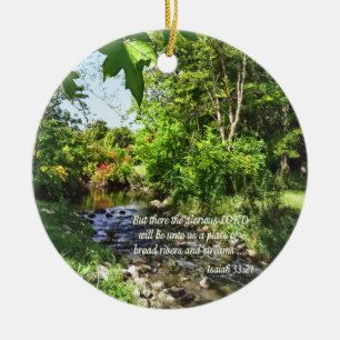Ornamento De Cerâmica Isaiah 33:21