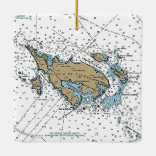 Ornamento De Cerâmica Isla De Culebra Porto Rico