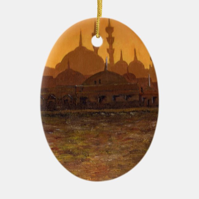 Ornamento De Cerâmica Istambul Türkiye/Turquia (Frente)