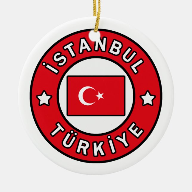 Ornamento De Cerâmica İstanbul Türkiye (Frente)