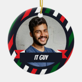 Ornamento De Cerâmica IT GUY -  Office Christmas Tree Ornament