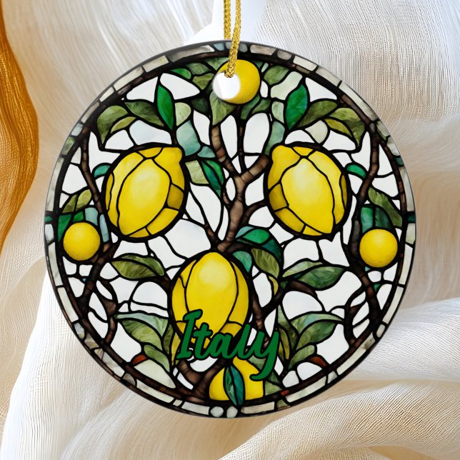 Ornamento De Cerâmica Itália Lemon Tree (Criador carregado)