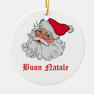 Ornamento De Cerâmica Italiano Papai Noel #2
