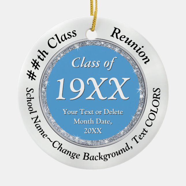 Ornamento De Cerâmica Itens de Souvenir para Reunião de Classe, Alterar  (Frente)