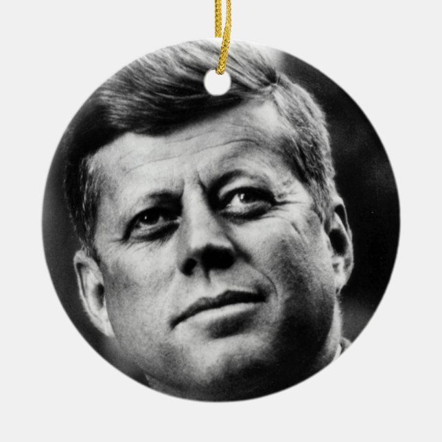 ORNAMENTO DE CERÂMICA J.F.K. (Frente)