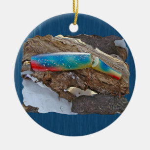 Ornamento De Cerâmica J & H "WIG LIT" Vintage Saltwater Lure Items