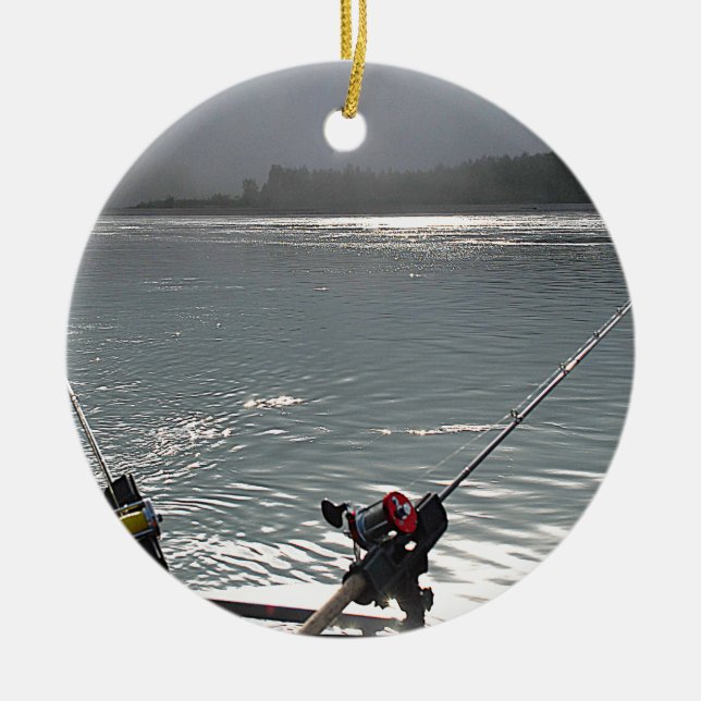 Ornamento De Cerâmica Já Não Há Trabalho De Pesca (Frente)