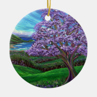 Ornamento De Cerâmica Jacarandá Interiorano