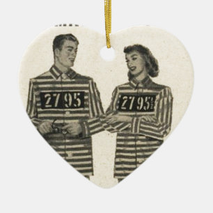 Ornamento De Cerâmica Jail Jamas - o presente ousado para os casados!