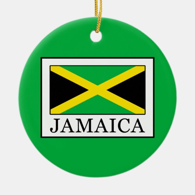 Ornamento De Cerâmica Jamaica (Frente)