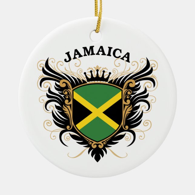 Ornamento De Cerâmica Jamaica (Frente)