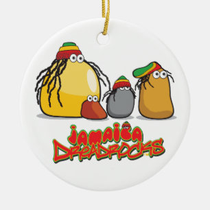 Ornamento De Cerâmica Jamaica DreadRocks