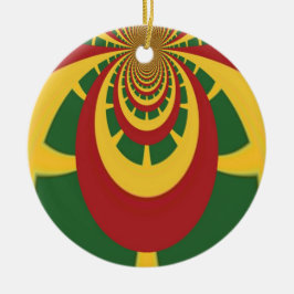 Ornamento De Cerâmica Jamaica Rasta